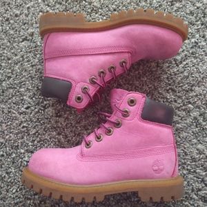 Pink Timberlands 11c